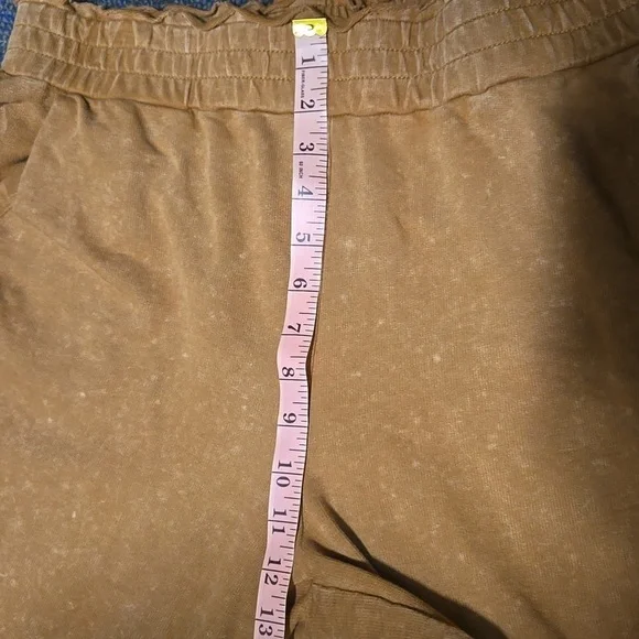 Umgee Peace Lace Applique Mineral Wash Wide Leg Pants-Size Large - Picture 11 of 16